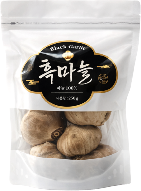 저온숙성 프리미엄 통흑마늘 마늘 100% 비건, 1개, 250g