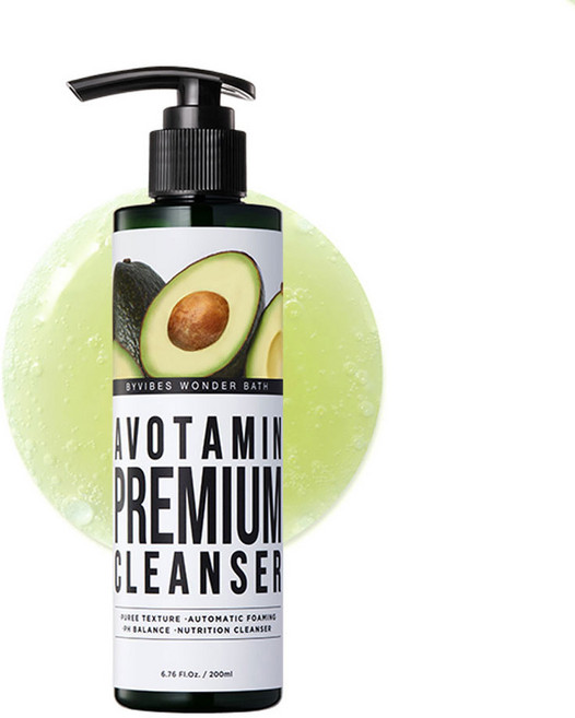 원더바스 베지톡스 아보타민 약산성 버블 클렌저, 200ml, 2개