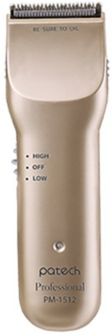 파테크 전기이발기 PM-1512 초경량 충전식 저소음 바리깡