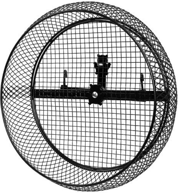 대형 쳇바퀴 다람쥐 고슴도치 마라톤 골든 기니피그, 1개, 32cm 중형 휠 블랙 패드포함