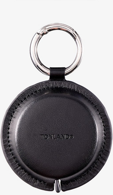 톤랜드 가죽 미니 줄자, 1개, 블랙