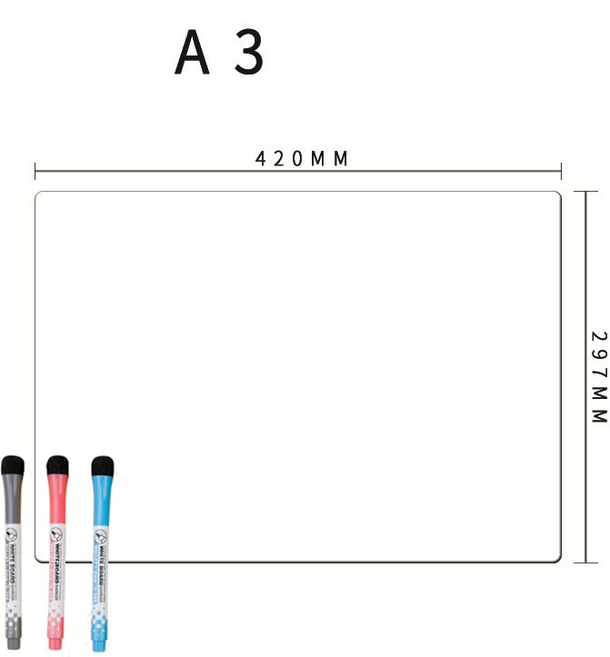 오드상회 자석화이트보드 냉장고메모보드 고무자석화이트보드