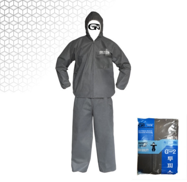 가드맨 G-2 투피스 작업복, GRAY, 24개