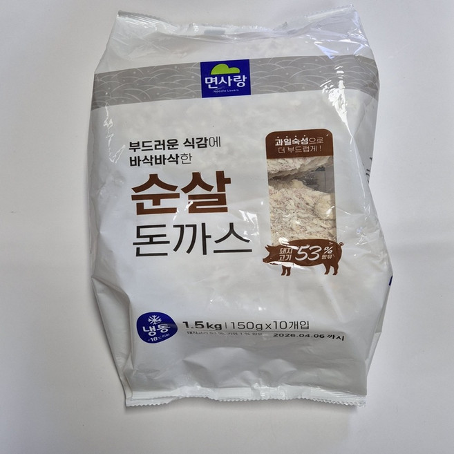 ~유통기한(2026.07.30) ~ 면사랑 순살돈까스, 2개, 1.5kg