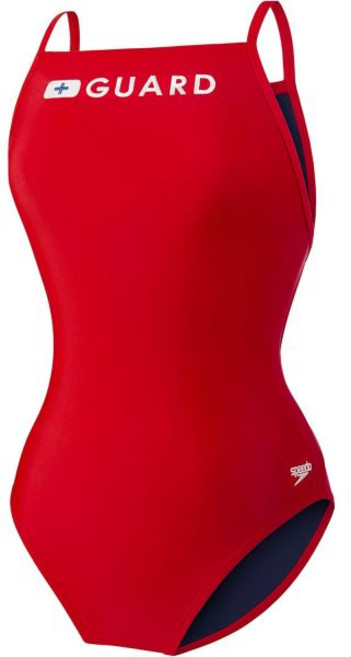 스피도 speedo 여성용 라이프가드 플라이백 원피스 수영복 4방향 스트레치