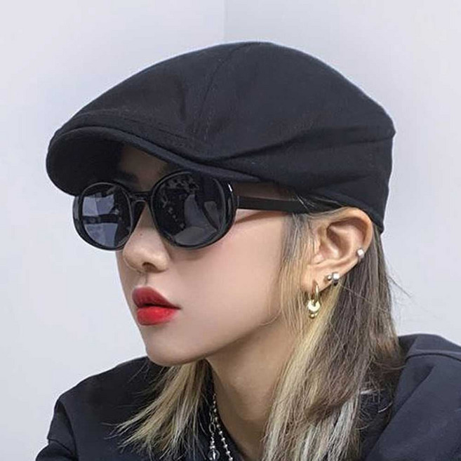 절개라인 솔리드 헌팅캡 봄여름 빈티지 패션모자 hay+12984NW