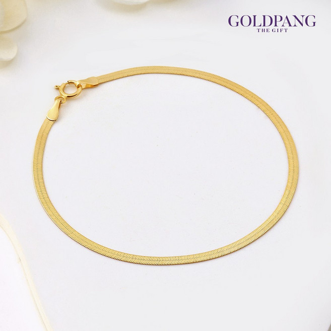 골드팡 14k 에센셜 스네이크 오메가 발찌