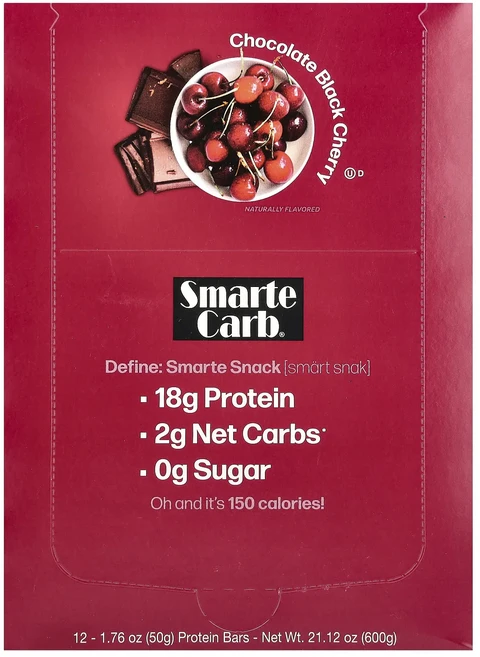 지금 곧 품절됩니다 NuGo Nutrition Smarte Carb® 프로틴바 초콜릿 블랙 체리 12개입 개당 50g(1.76oz) 서둘러주시면 감사하겠습니다, NuGoNutritionSmarteCarb프로틴바초콜릿, 50g - 쿠팡