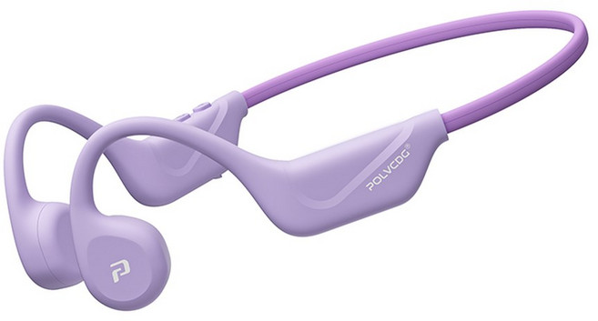POLVCDG 개방형 골전도 사이클링 이어폰 32GB 메모리 Bluetooth 5 4 야외 스포츠 러닝 X1, Purple-No memory