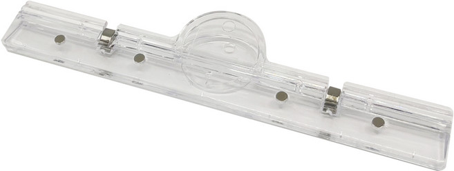 냉장고 게시판 A4 메모 자석 집게 클립, 2개, 투명