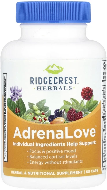 몸관리하세요 겨울입니다 RidgeCrest Herbals Adrenal 피로회복제 식물성 캡슐 60정 특별관리진행, RidgeCrestHerbalsAdrenal피로회복제식, 1 - 쿠팡