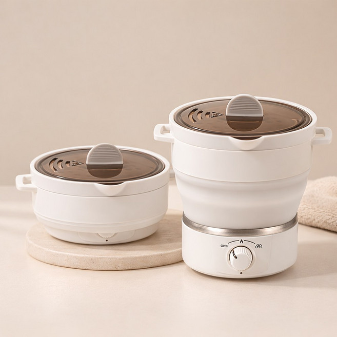 [독일브랜드] 접이식 실리콘 멀티포트 1L 무선포트 전기포트 전기주전자 무선주전자 폴딩포트 폴딩주전자 라면포트 라면조리기 자취