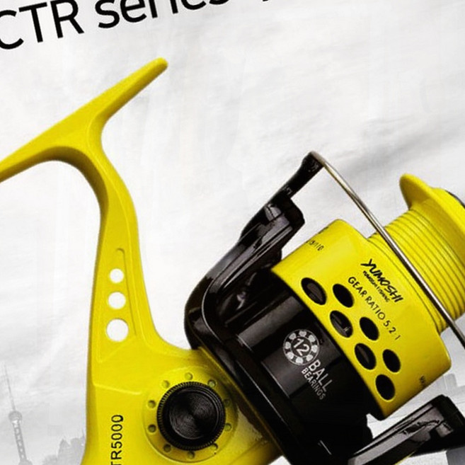스피닝릴 낚시릴 옐로우 CTR 민물 바다 겸용 튼튼한, 상세페이지 참조, CTR낚시릴5000