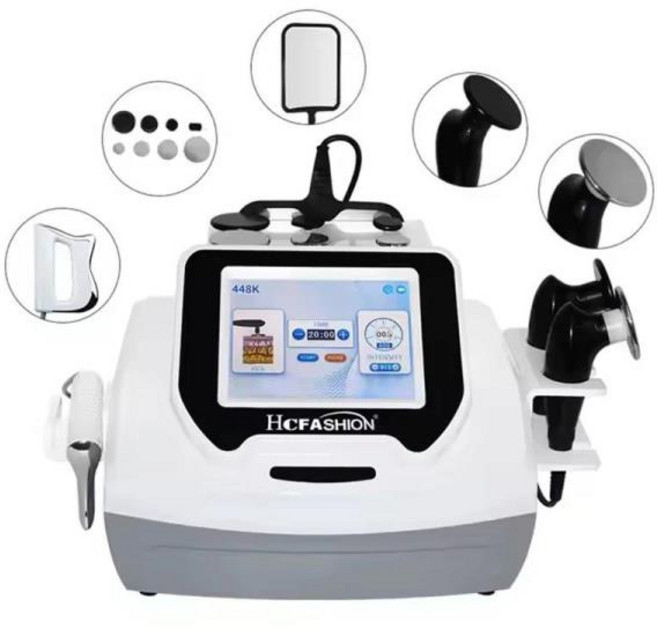 고주파 마사지기 피부관리실 INDIBA 스페인 기술 얼굴 관리 장치 448K Tecar 캐비테이션 바디 케어 RET CET RF 슬림 기계 손실 건강 미용, 220v