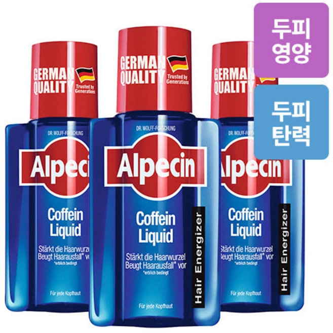 알페신 카페인 리퀴드 200ml(모발 및 두피 영양) X 3, 200ml, 3개 - 쿠팡