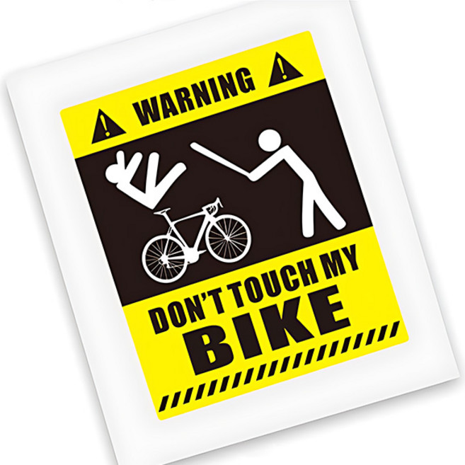 킥보드 오토바이 전기자전거 보안 자전거 도난방지 경고 도둑방지 스티커, A, 1개