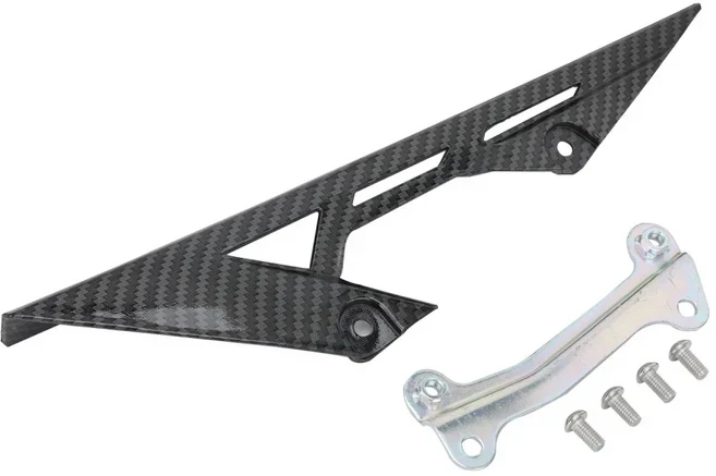 스팅 머드 키트 탄소 섬유 패턴 업그레이드 액세서리 Talaria MX3 용 배터리 체인 엔진 커버, 07 Chain Guard