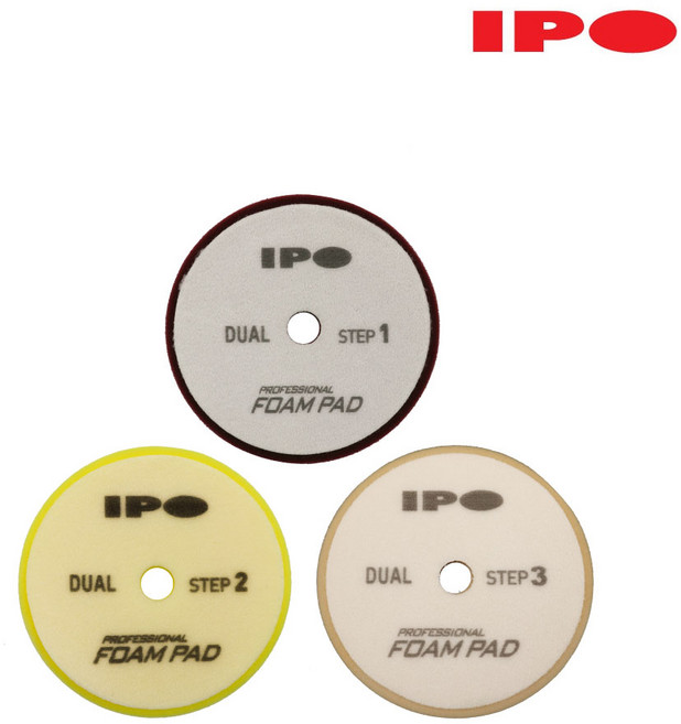 IPO 얼티메이트 DA(듀얼) 프로페셔널 폼 패드 8010D 8020D 8090D 5인치/6인치, 8090D(베이지색 - 마무리), 5인치