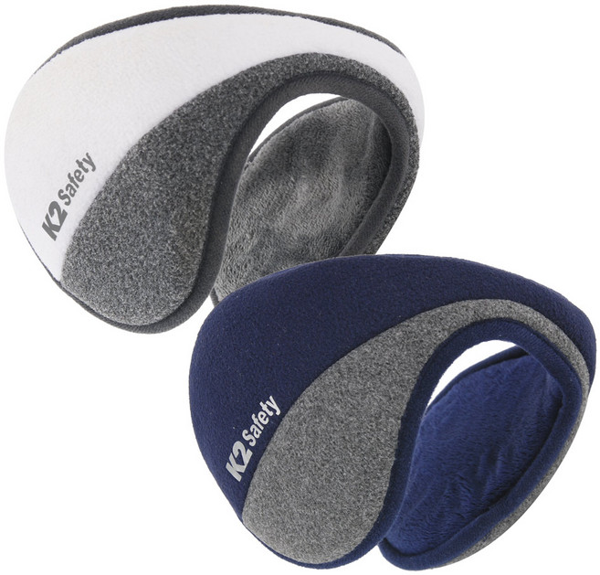 케이투세이프티 듀얼 방한 귀마개, 네이비그레이 + 화이트그레이, 1세트