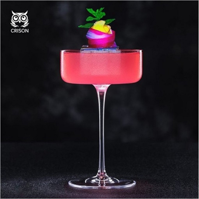 크리슨 칵테일잔 180ml 마티니 쿠페 CRISON 크리스탈 글라스 PRE03, 1개