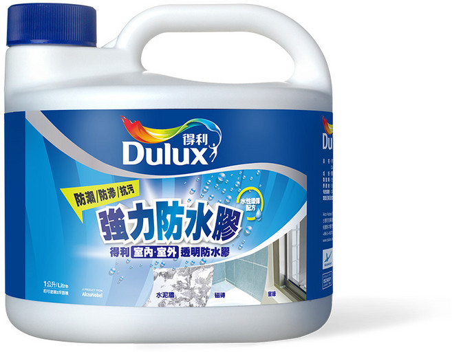 Dulux 得利 A795 強力防水膠 室內外通用 1公升裝, 1罐, 透明, 1L