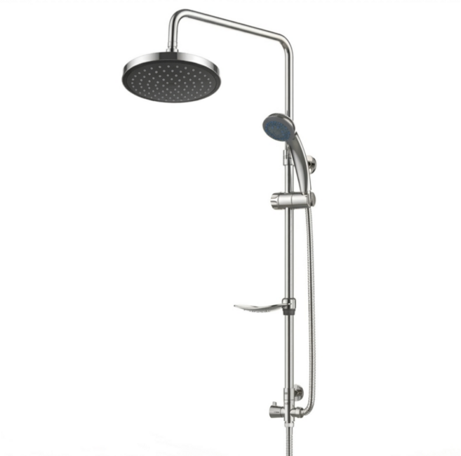 WJ올리 국산 분리형 해바라기 샤워기 세트, 크롬, 1개