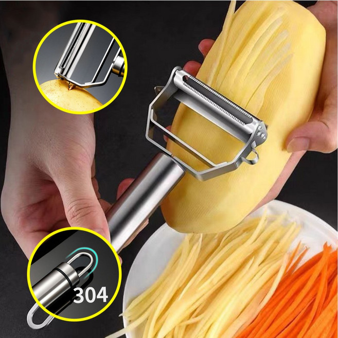 조선키친 스텐 스텐 무 감자 오이 다용도 채칼 슬라이서 필러, 1개