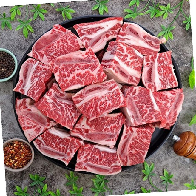 VGD 미국산 소갈비 꽃갈비 LA 갈비 1.5cm 1kg 구이 바비큐 LA갈비양념 LA갈비굽기 LA갈비찜, 1개