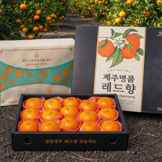 [선물가방] 제주 명품 레드향 선물세트 초고당도 로얄과, 1박스, 3kg