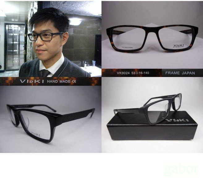 信義計劃 Vioki 9024 眼鏡 膠框 日本製 Carbon fiber 碳纖維鏡腳 可配全視線變色鏡片