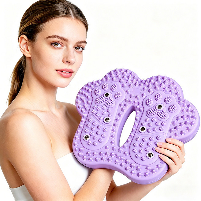 샤이닝포인츠 가정용 실내 운동기구 천국의계단 지압 스텝퍼, 퍼플