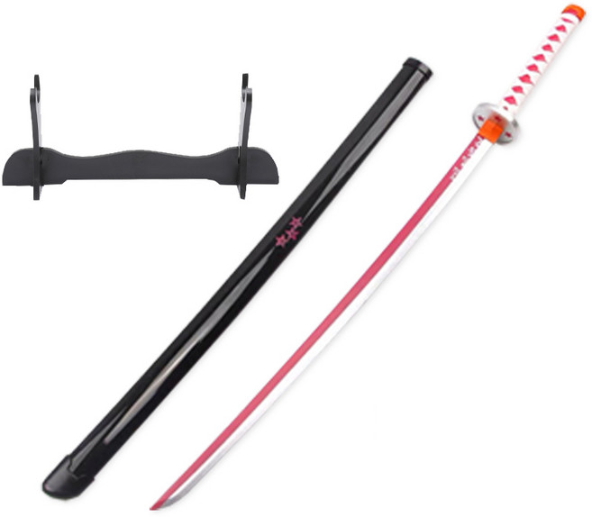 코스프레 검 일륜도 칼 목검 42종 75cm 104cm 거치대 포함, 21_츠유 카오 L-104cm KAL-L21, 1개