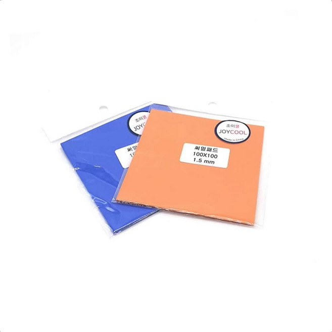 컴퓨터쿨링 노트북쿨링 열전도 패드 100x100 1.5mm 냉각패드 서멀구리스, 기본