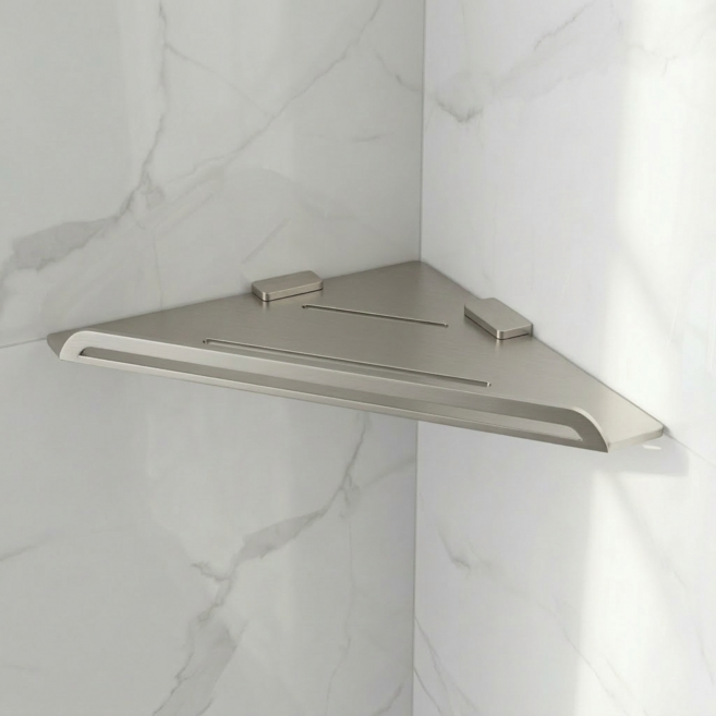 LUNOVA 스테인리스 304 고급 화장실 욕실 코너선반 욕실정리대, 1박스, 무광사틴