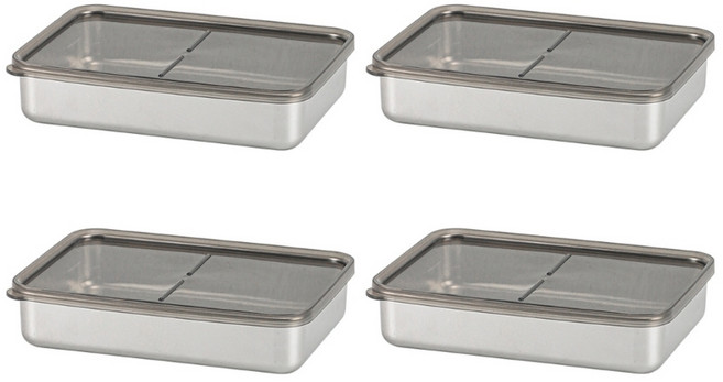 치즈에 적합한 밀폐 뚜껑 간식 용기가 있는 식품 보관 용기, 4 pcs