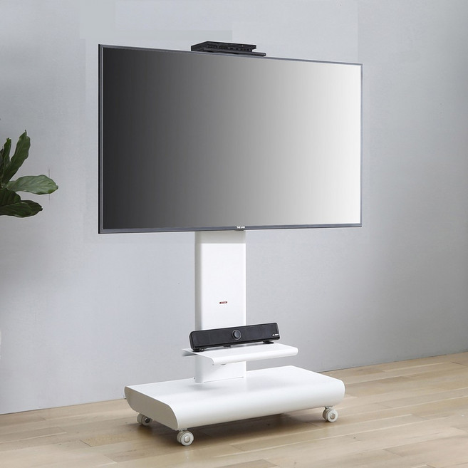 HTR-1200 HTR-1600 (색상: 화이트 / 블랙) 이동형TV장식장 TV거치대 -한일장식장 -, 1개