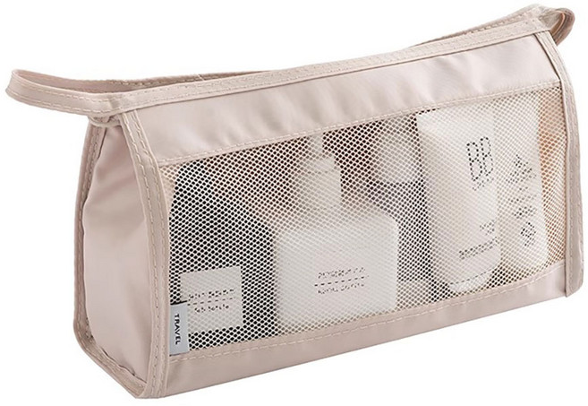 메쉬 클리어 대형 지퍼 이너백 백인백