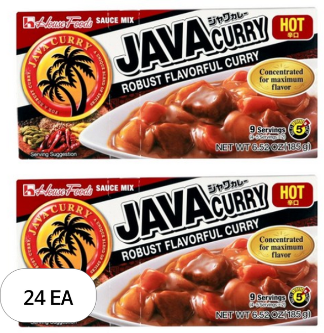 하우스푸즈 자바 카레 매운맛, 185g, 24개