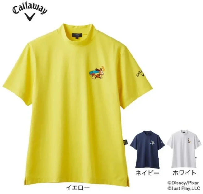 캘러웨이 남성 반팔티 토이스토리 모크넥 C25134132 옐로우
