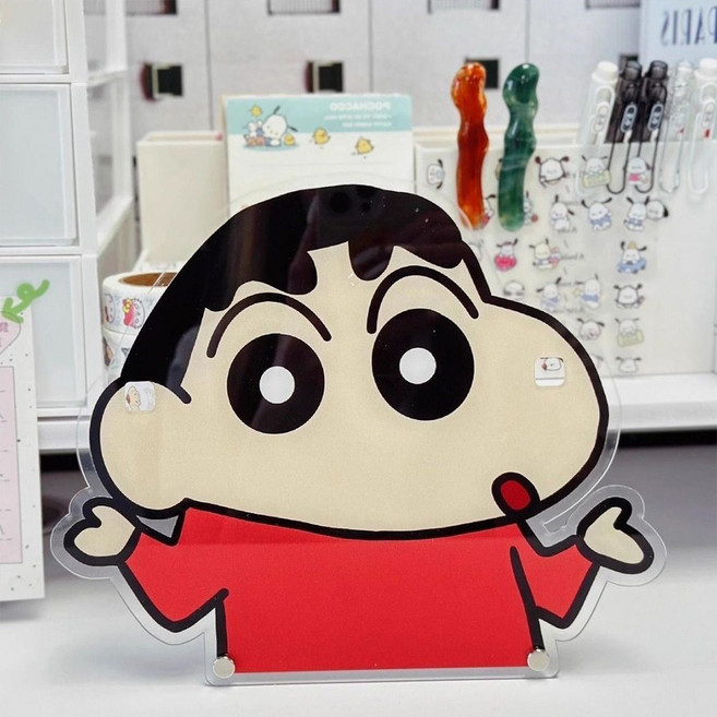 미리아 아크릴 짱구 안경 거치대, 1개, B