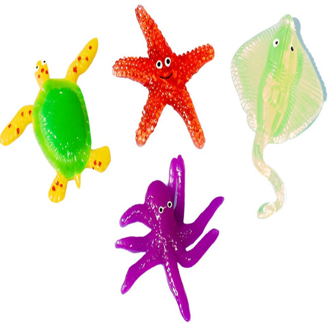 대양무역 바다친구 찐득이 말랑이 촉감놀이 장난감, 랜덤 색상, 1개