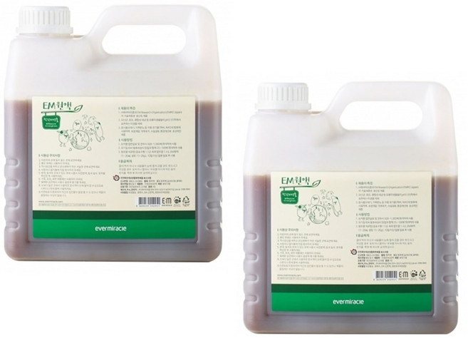 EM원액(4L) 수질정화 복합미생물제제 발효종균 유용미생물 이엠원액, 1개, 8L