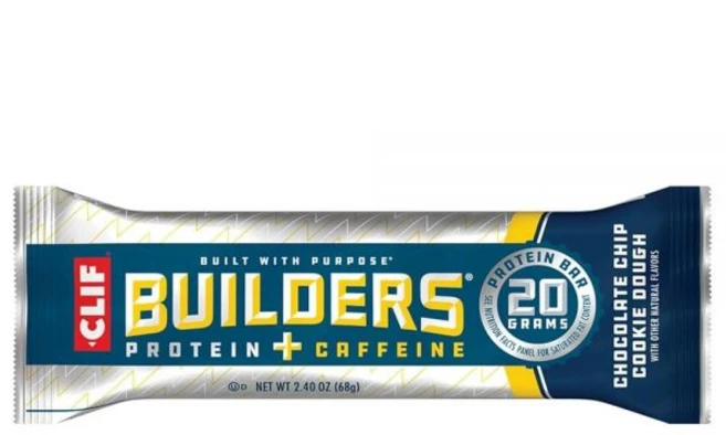 CLIF 초콜릿 칩 쿠키 도우 카페인 빌더 바 68g(2.4온스), CLIF 초콜릿 칩 쿠키 도우 카페인 빌더 바 68g2, 68g, 1개 - 쿠팡
