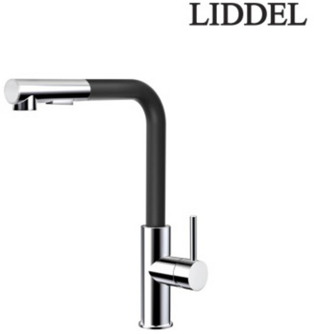 LIDDEL 리델 욕실 원홀씽크수전 하프블랙 GS3022HB, 1개