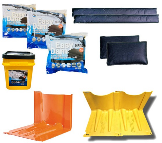 차수판 차수막 플러드백 수방 지하주차장 침수 장마대비 물막이 모음, 1. 보급 수막이 기본형 x 2개, 1개