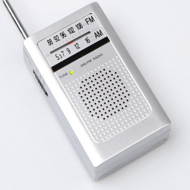 올피노 미니 스피커 라디오 am fm 이어폰 비상용 라디오 1p