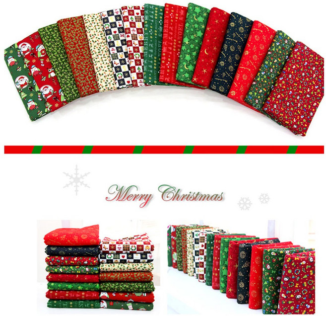 조각천 1/4마 면20수 크리스마스 원단 30종 x-mas 자투리 03744, 15 요술지팡이 그린(A-32), 1개