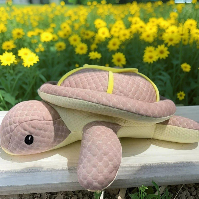 매력상점 냉감인형 아이스 냉감인형추천 수면인형, 우주 거북이 핑크 50cm