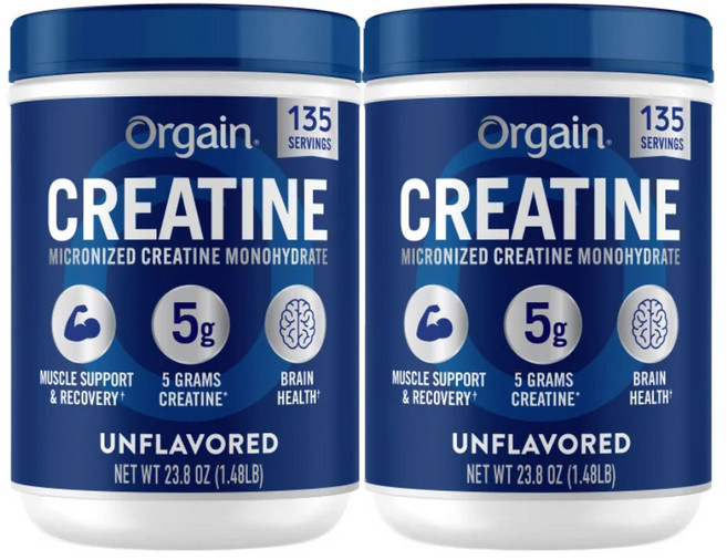 orgain creatine 올게이니 크레아틴, 2개, 675g