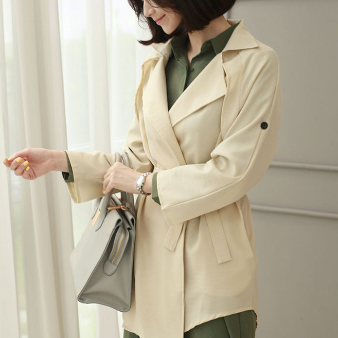 [웬디즈갤러리]소매롤업 오픈 자켓 SJK001